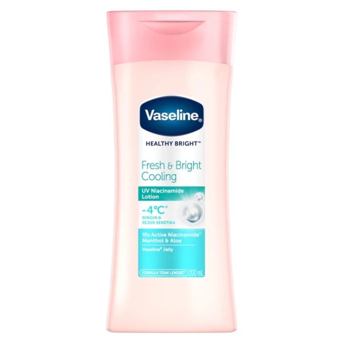 Vaseline Indo Body Lotion 200ml Healthy Bright Cooling