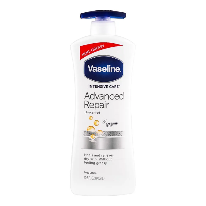 Vaseline Usa Body Lotion 600ml Advanced Repair Unscented