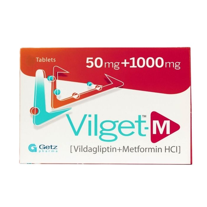 Vilget M 50mg 1000mg Tablets 28s