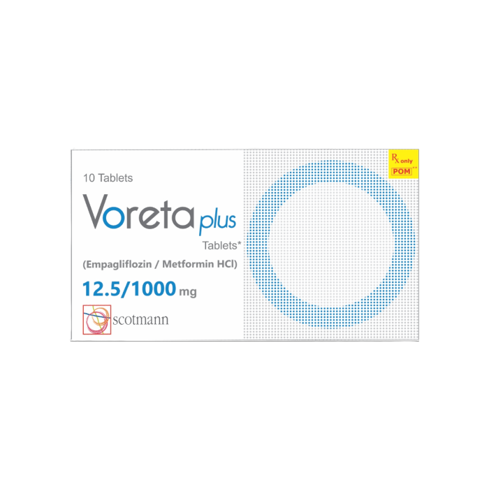 Voreta Plus 12.5mg 1000mg Tablets