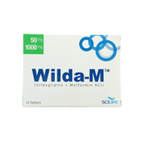 Wilda M 50 500mg Tablets 14s