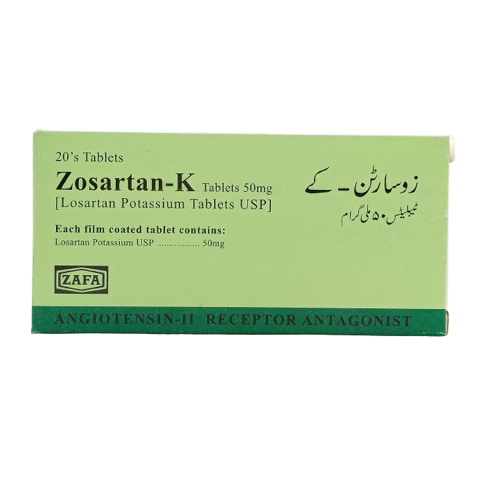 Zosartan K 50mg Tablets