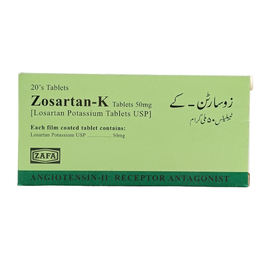Zosartan K 50mg Tablets