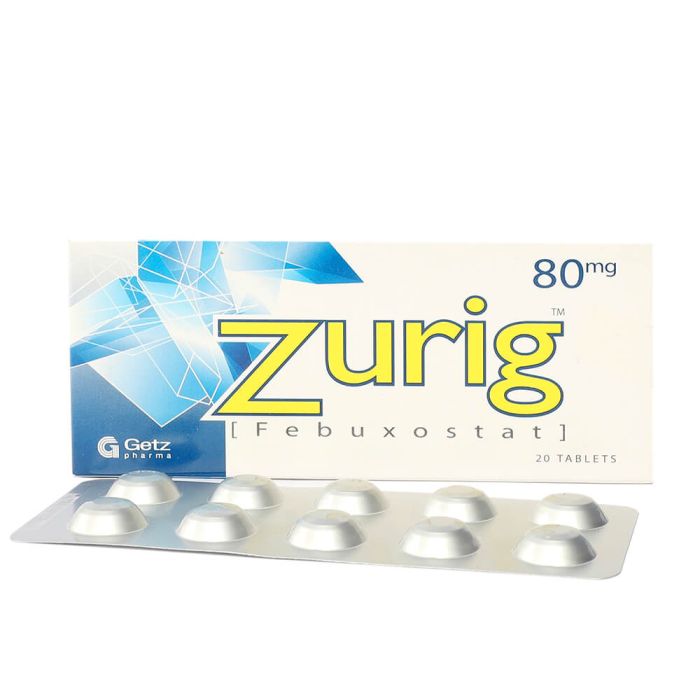 Zurig 80mg Tablets