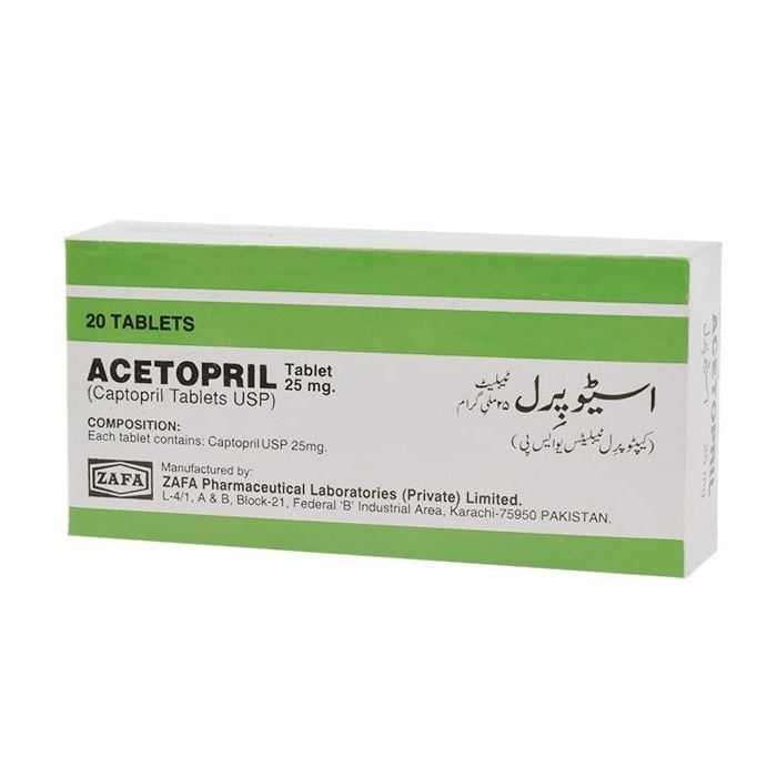 Acetopril 25mg Tablets