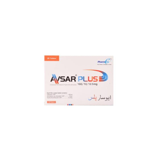Avsar Plus 10mg 160mg 12.5mg Tablets
