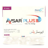 Avsar Plus 10mg 160mg 25mg Tablets