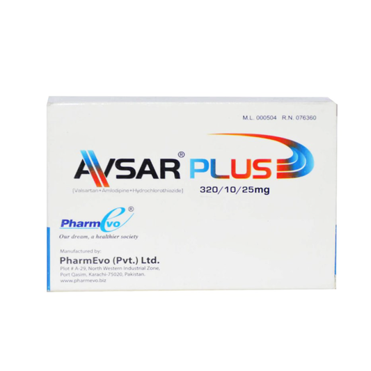 Avsar Plus 10mg 320mg 25mg Tablets