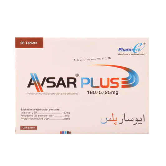 Avsar Plus 5mg 160mg 25mg Tablets