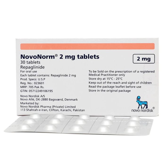 Novonorm 2mg Tablets