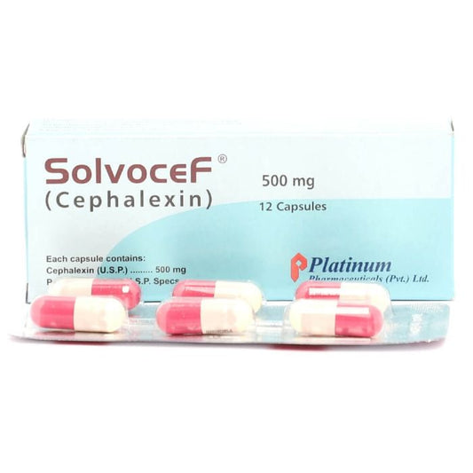 Solvocef 500mg Capsules
