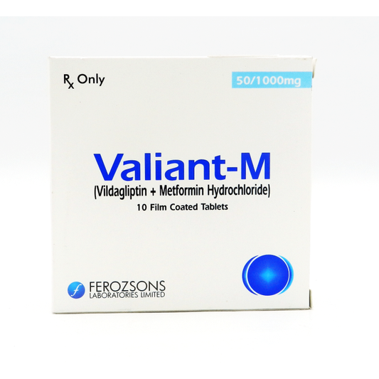 Valiant M 50mg 1000mg Tablets 10s