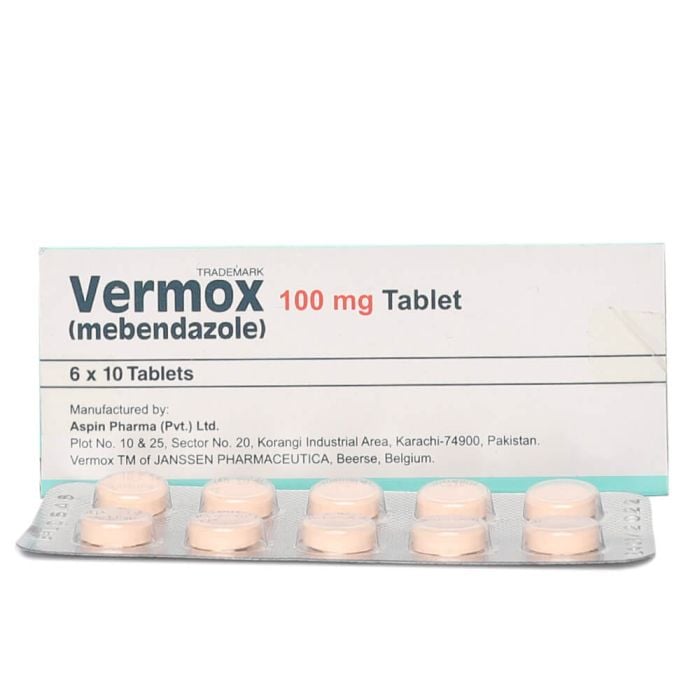 Vermox 100mg Tablets