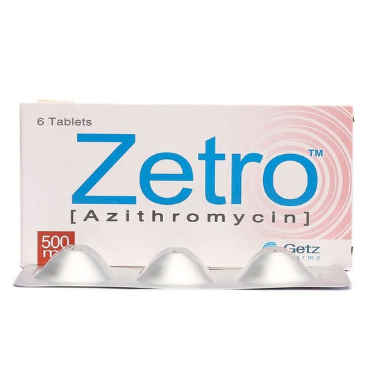 Zetro 500mg Tablets 6s