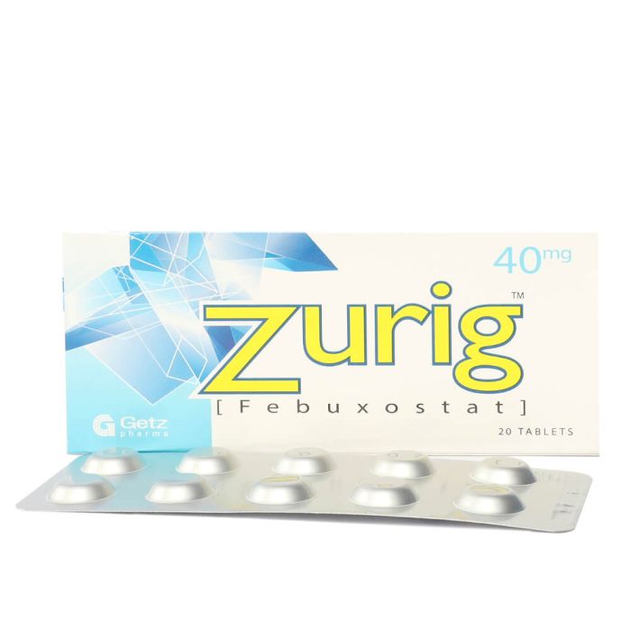 Zurig 40mg Tablets